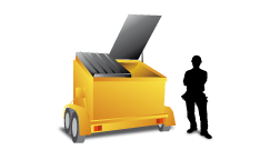 Mobile skip bin